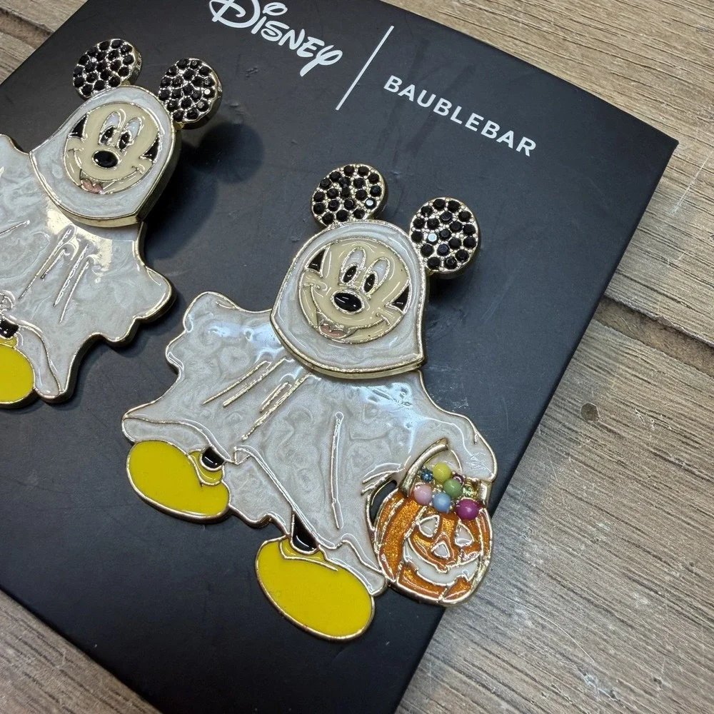 BaubleBar Disney MICKEY MOUSE Halloween Earrings Ghost Costume Trick Or Treat